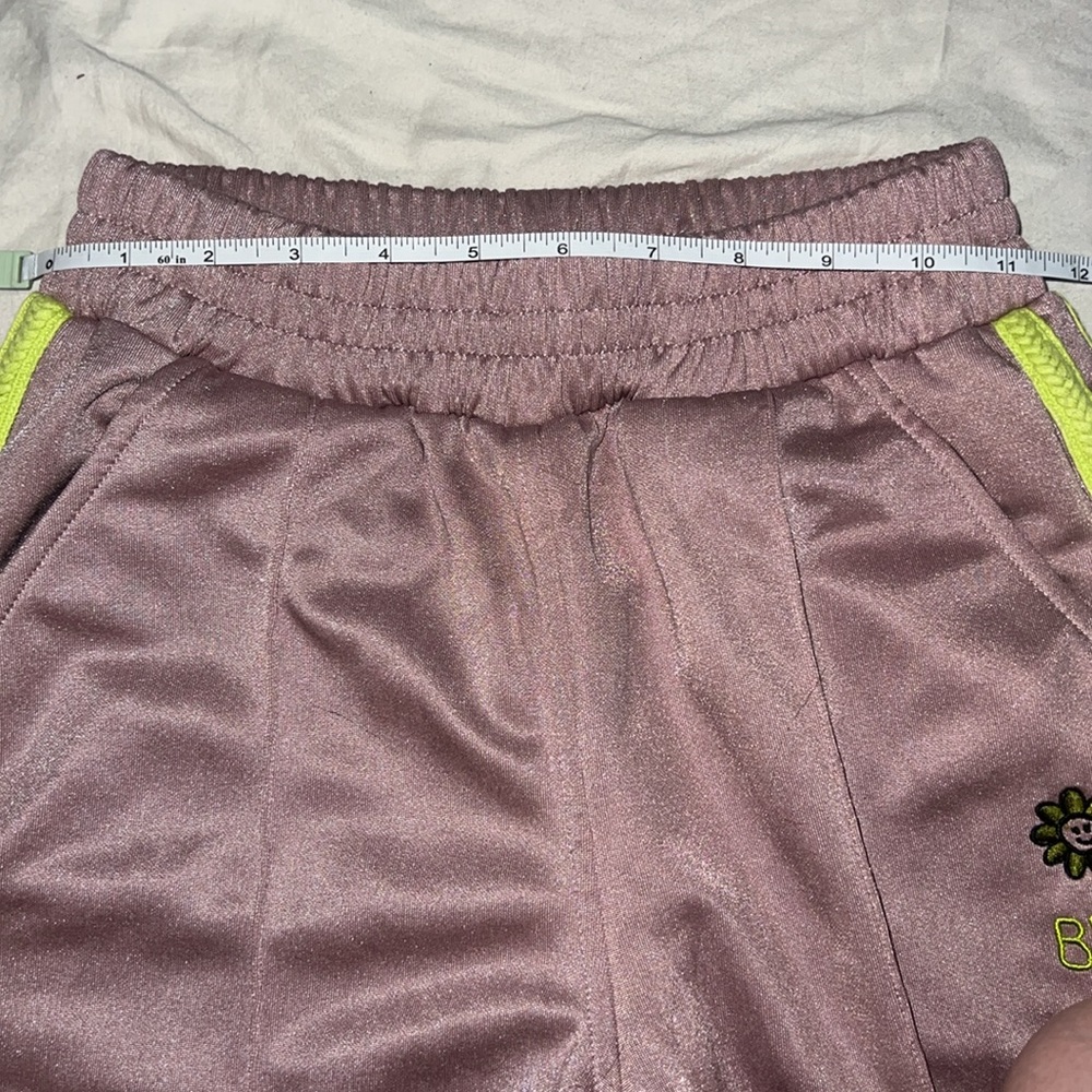 BDG Wide Leg Track Pants tan/lime green size XS - Picture 6 of 10